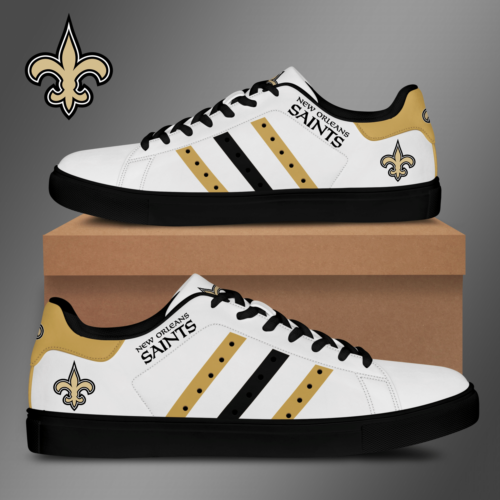 New Orleans Saints Low Top Shoes V3