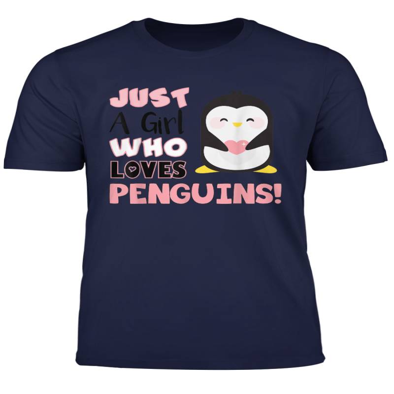 Just A Girl Who Loves Penguins Shirt Funny Penguins Tshirt