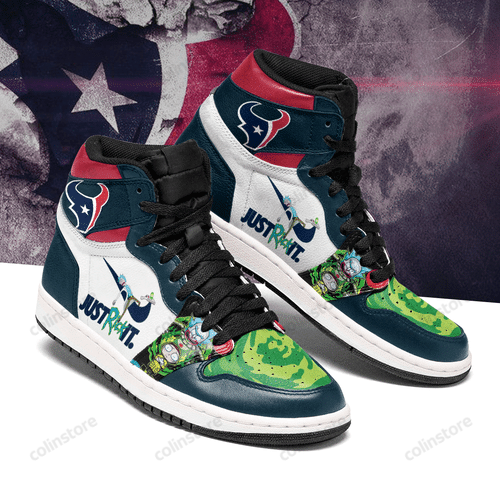 Rick And Morty Houston Texans Air Jordan Sneakers