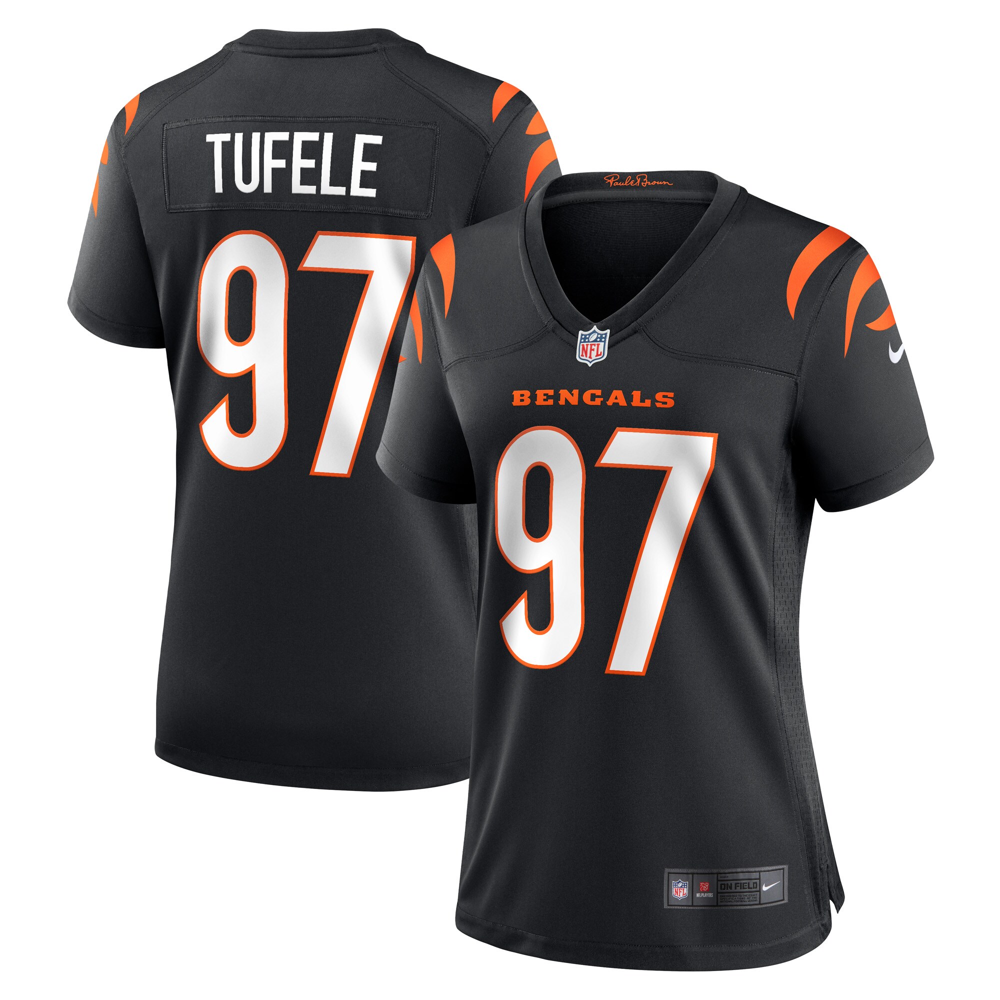 Women’s Cincinnati Bengals Jay Tufele Black Game Player Jersey