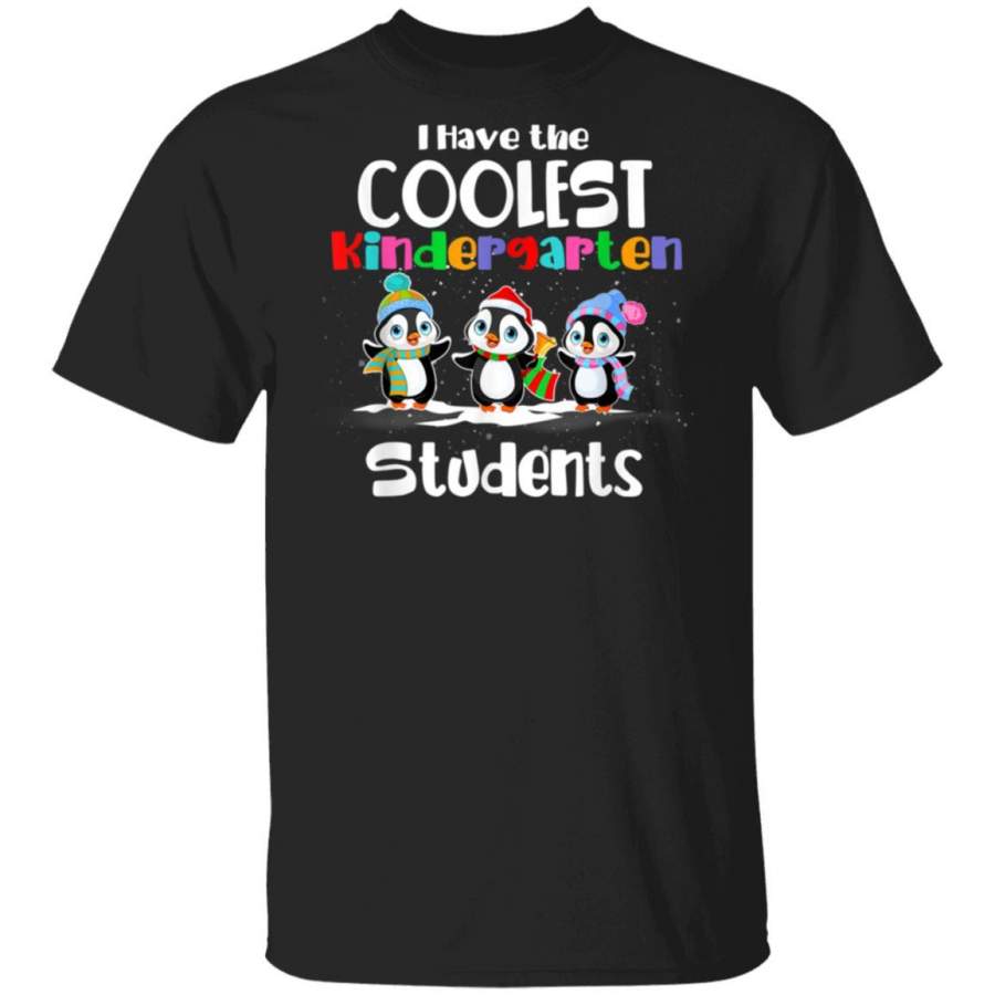 Christmas Kindergarten Teacher Penguin Have Coolest Students T-Shirt