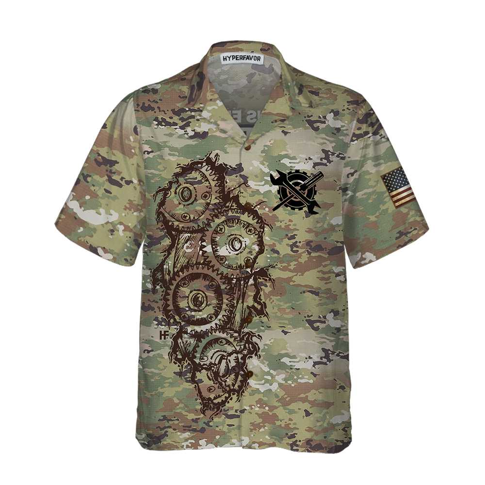 Mechanic Camouflage Hawaii Cool Camo Shirt For Best Gift Ha33573