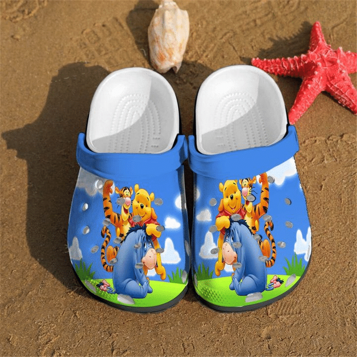 Pooh Bear Winnie The Pooh Rubber Crocs Crocband Clog