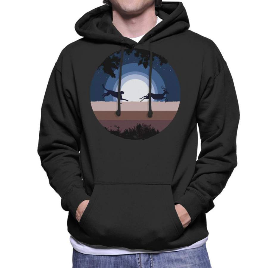 Leopard Chase Run Men’s Hooded Sweatshirt