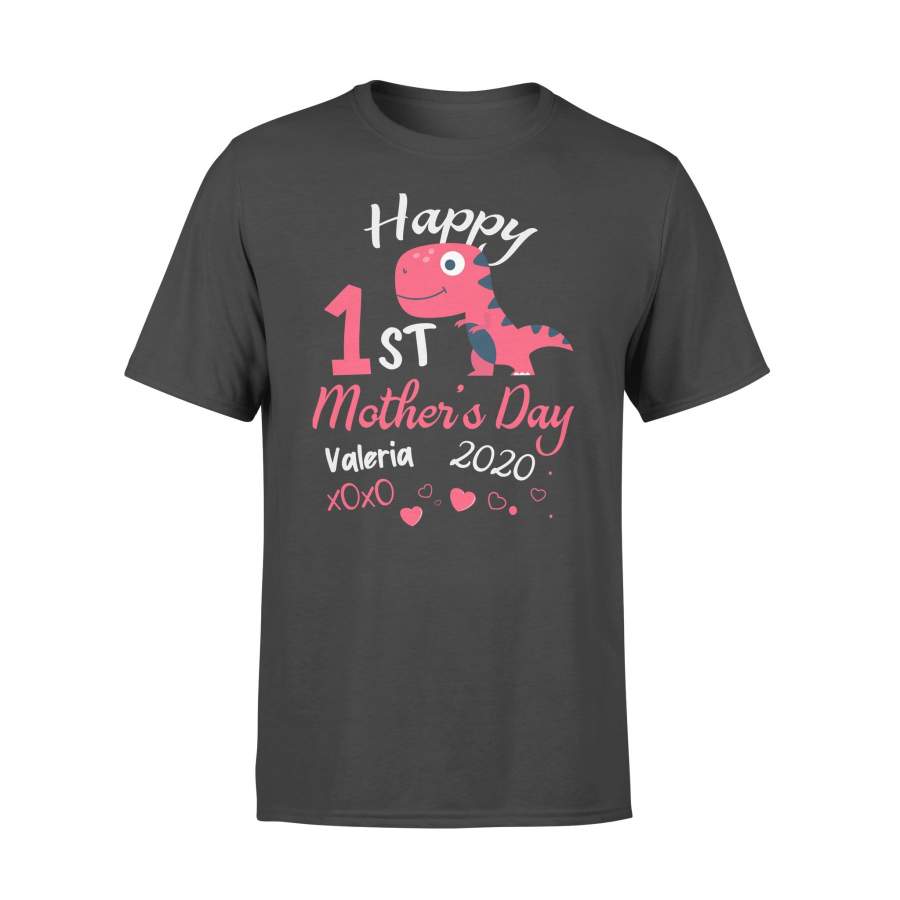 Dinosaur Happy 1St Mother’s Day Valeria 2020 Heart T-shirt