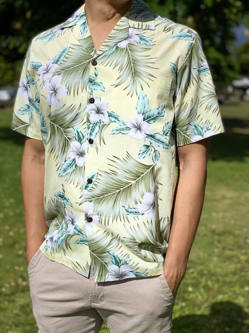 Plumeria Ferns Hawaii Aloha Multicolor Unique Design Hawaii Shirt Ha39616