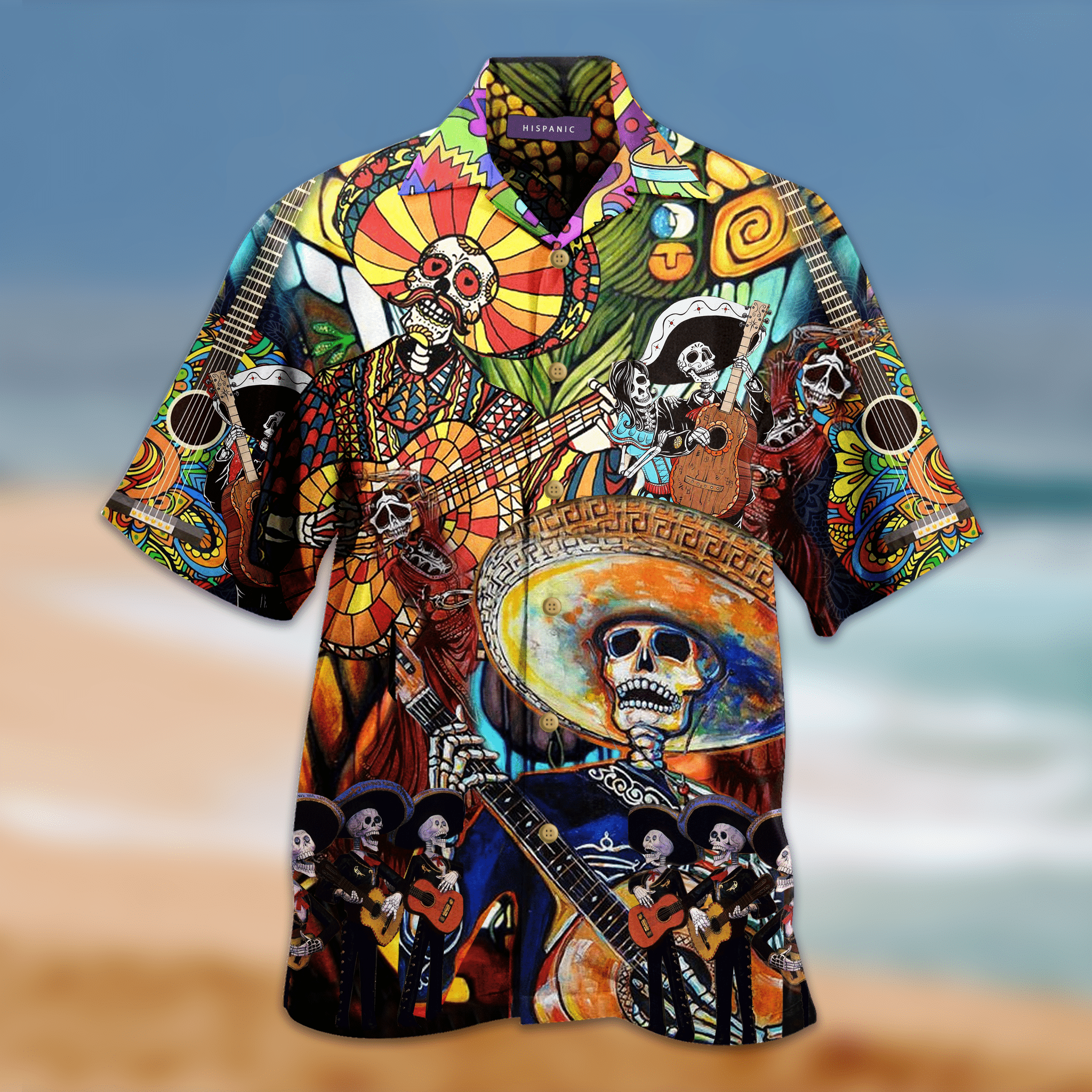 Buy Hippie Halloween Lets Play A Guitar Hawaii Aloha Shirts Ha5635