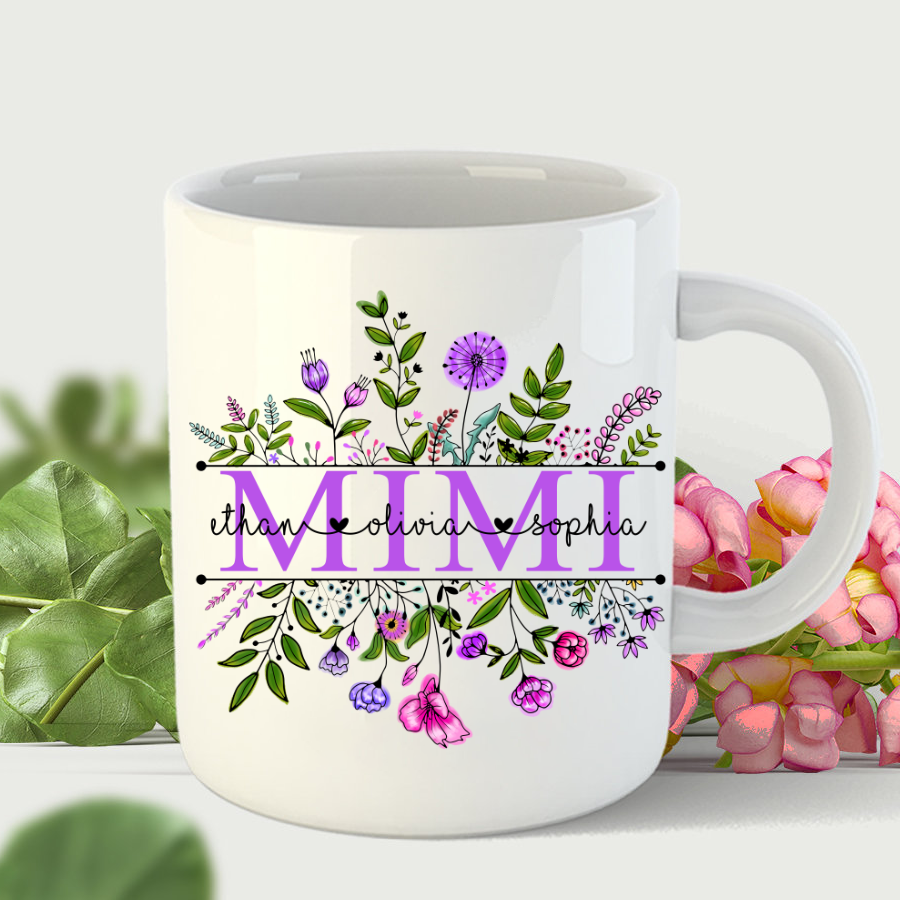 Wildflowers Violet Mimi And Grandkids Mug