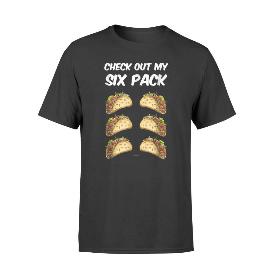 Check Out My Six Pack Tacos Funny Taco T Shirt