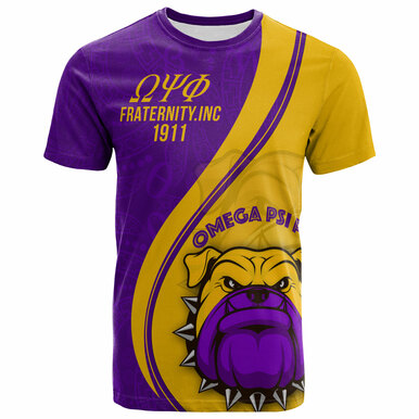 Omega Psi Phi T-Shirt – Custom Fraternity Ornamental Floral Greek Alphabets T-Shirt