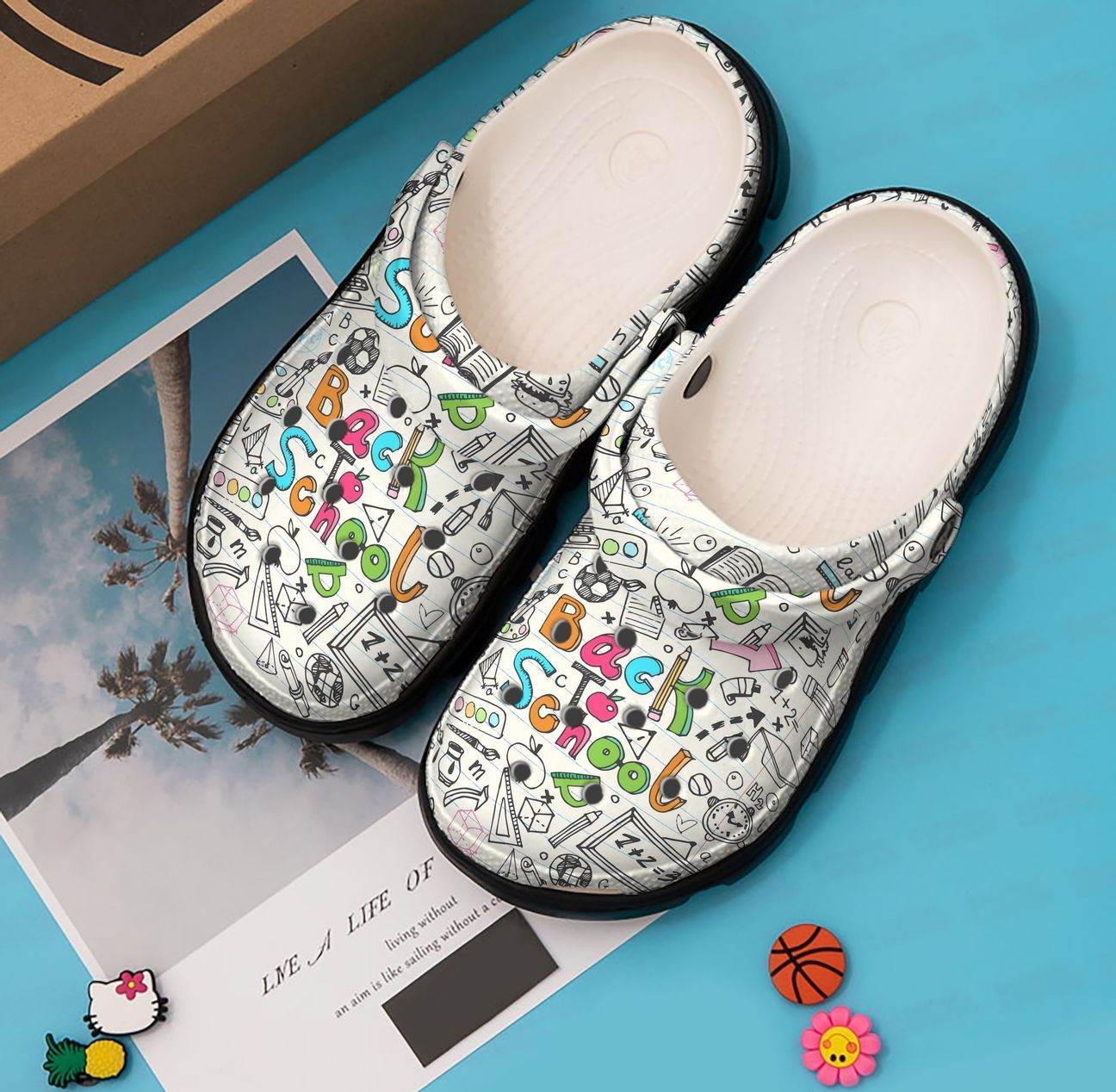 Teacher Personalized Clog, Custom Name, Text, Color, Number Fashion Style For Women, Men, Kid, Print 3D Back To The School