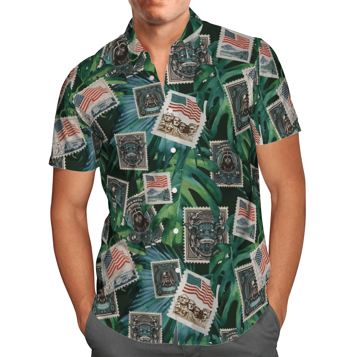 Tropical Stamp Hawaiian Shirt