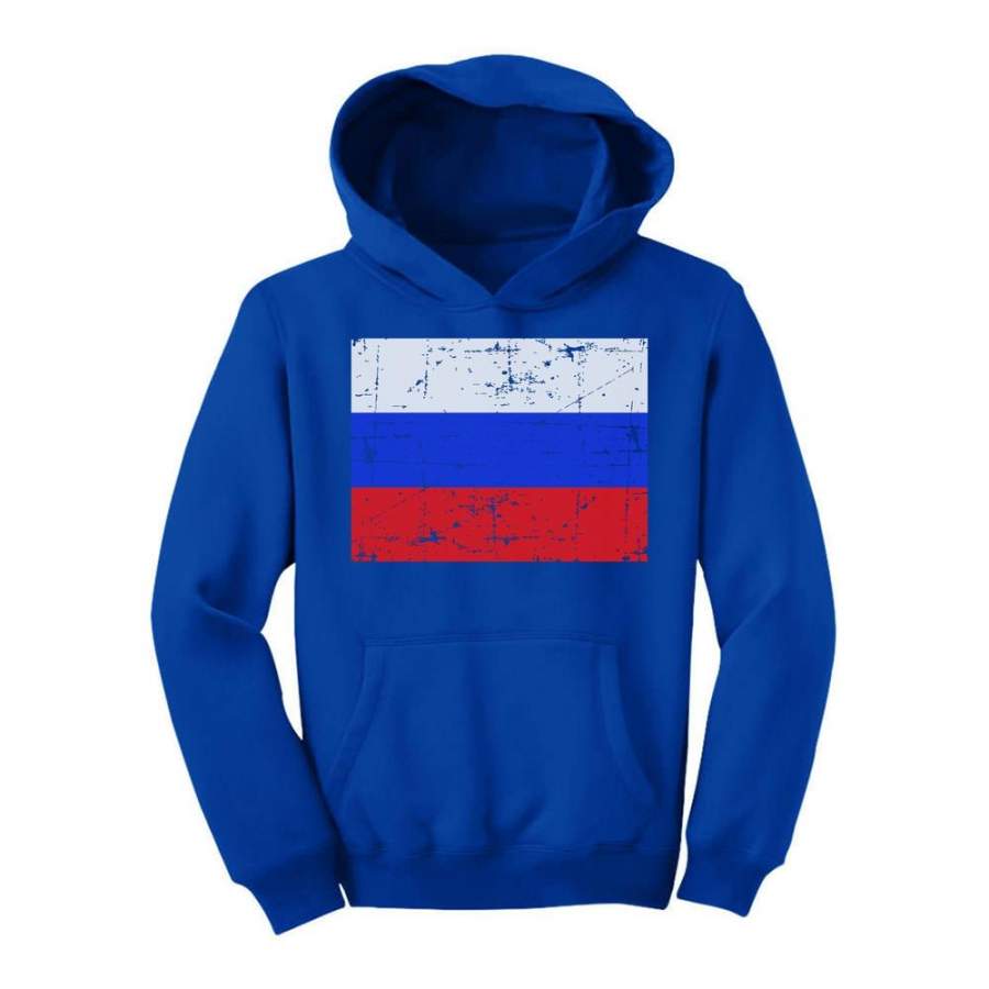 Vintage Russia Flag Youth Hoodie