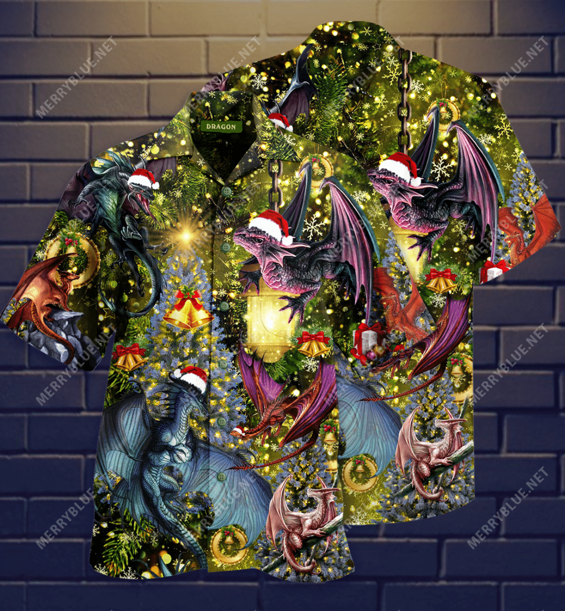 Shop From 1000 Unique Dragon Make It Merry Christmas Hawaii Shirt Ha36555