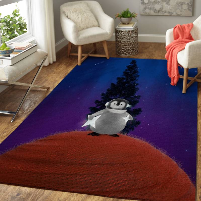 Space Penguin – Plush Area Rug Carpet