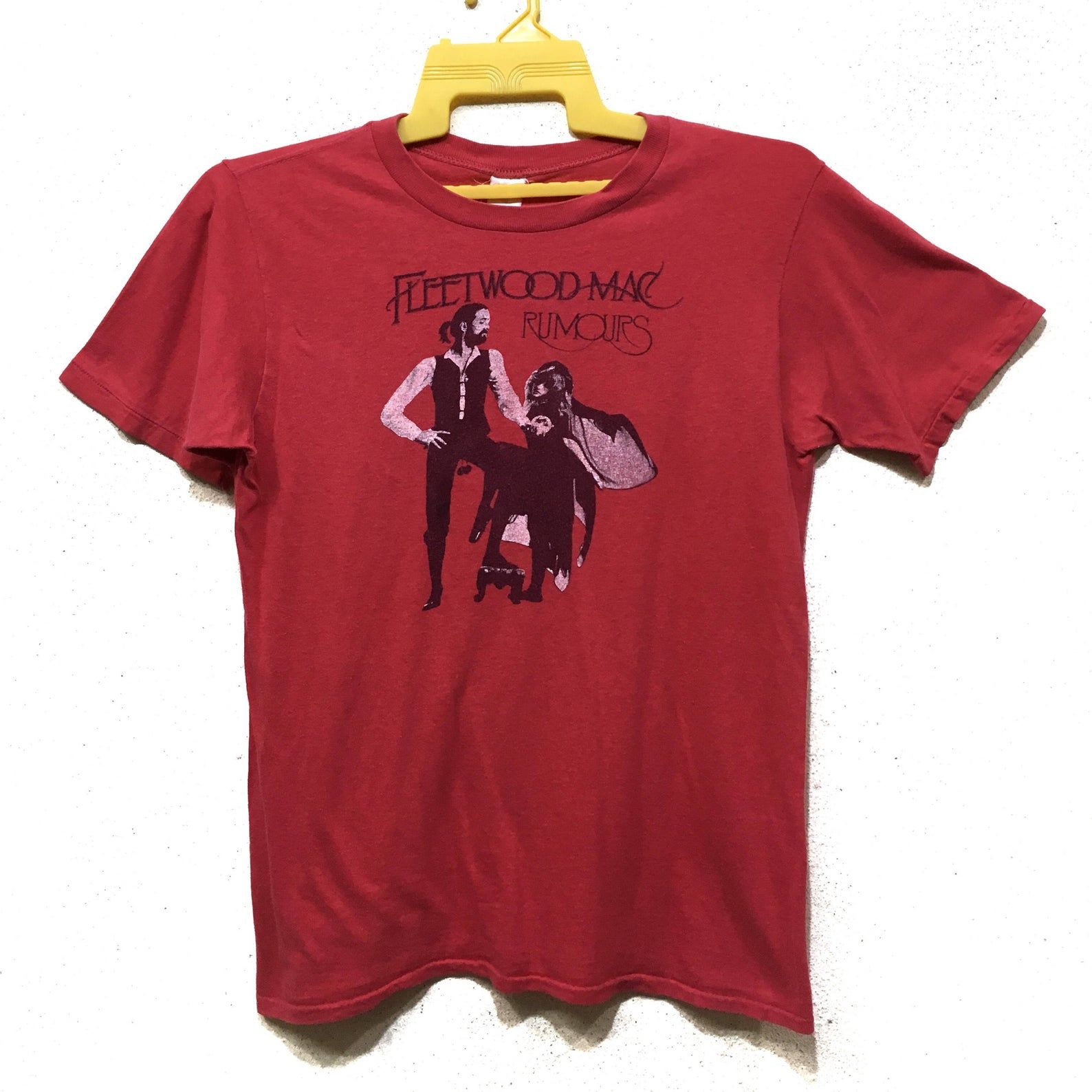 70S Fleetwood Mac Tour Concerts Band Shirt Red Colour T Shirt