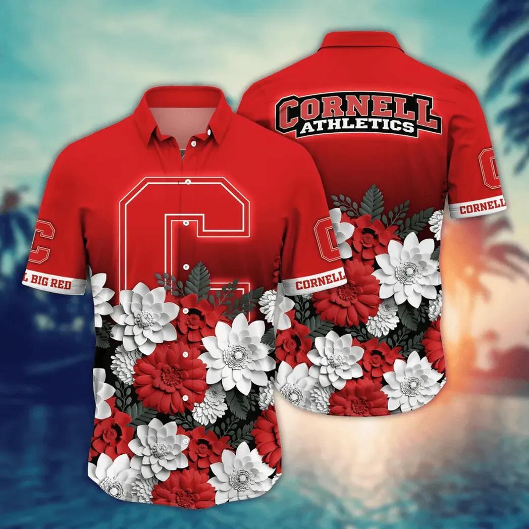 Cornell Big Red Ncaa Flower Aloha Hawaiian Shirt 13, Ncaa Hawaiian Shirt