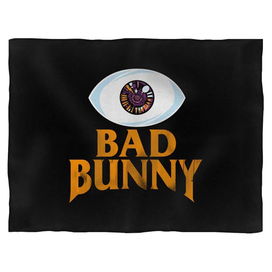 Bad Bunny Cartoon Eye Blanket