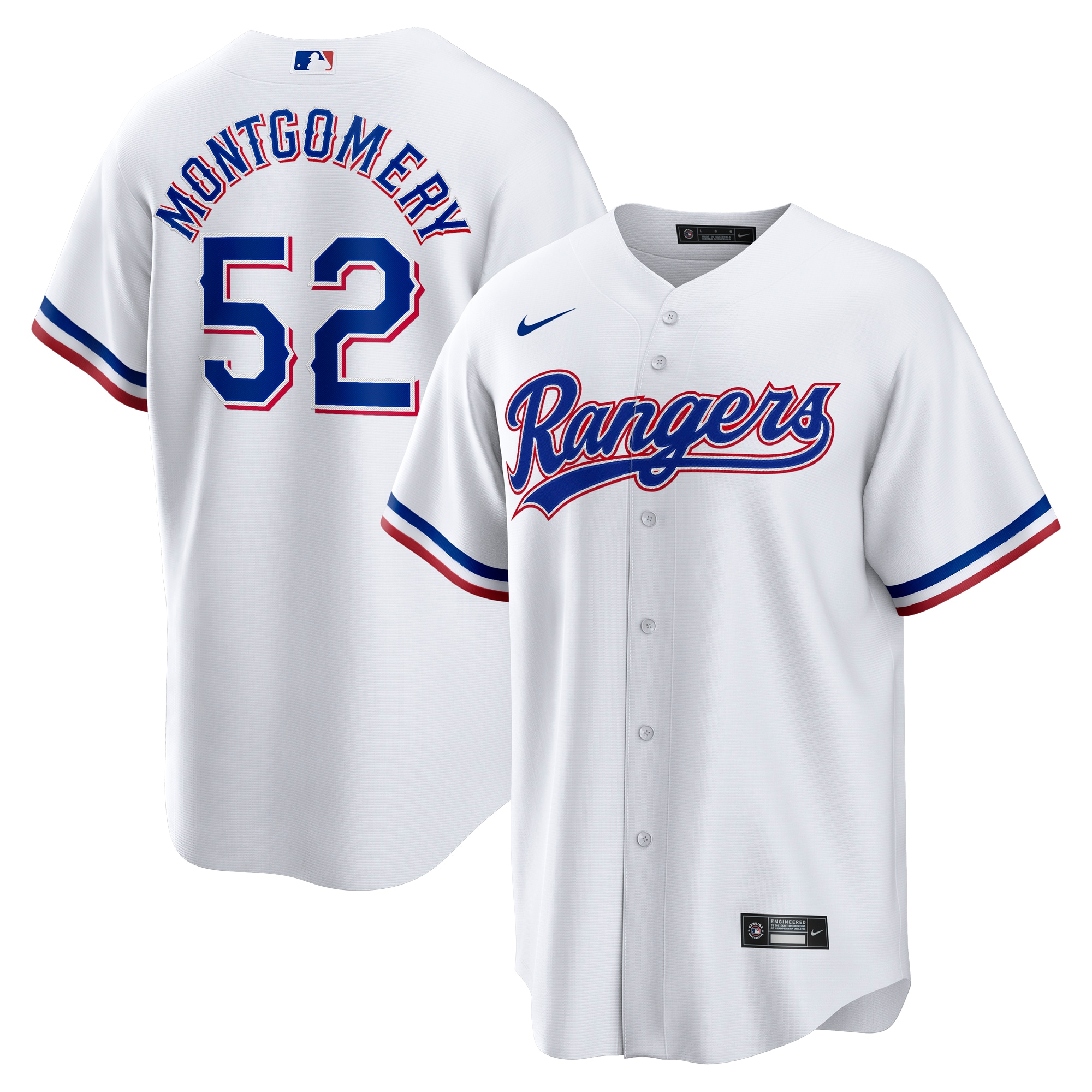 Men’s Texas Rangers Jordan Montgomery White Home Player Jersey