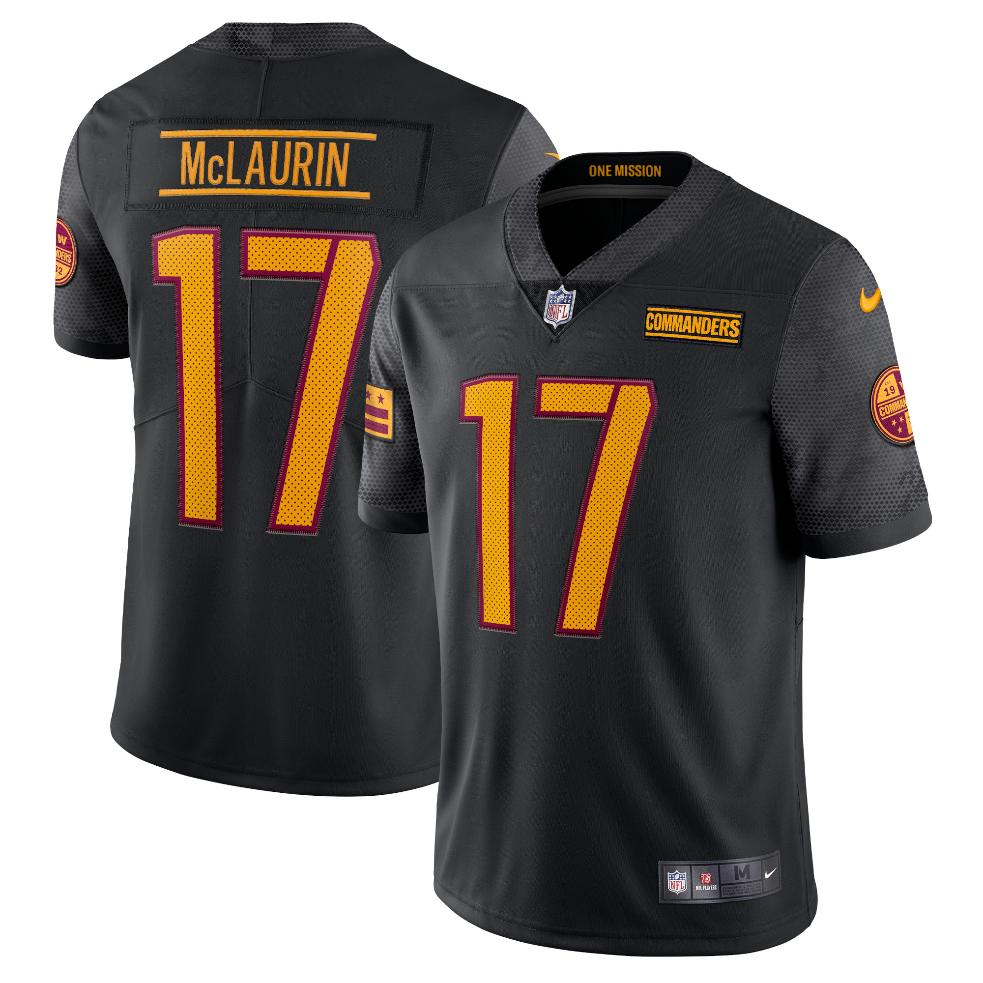 Terry McLaurin Washington Commanders Alternate Vapor Limited Jersey – Black