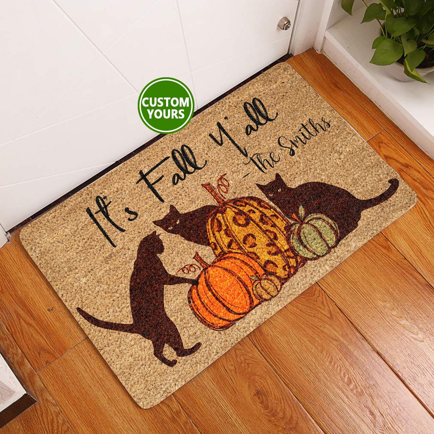 Its Fall Personalized Coir Pattern All Over Printing Doormat Pre2128