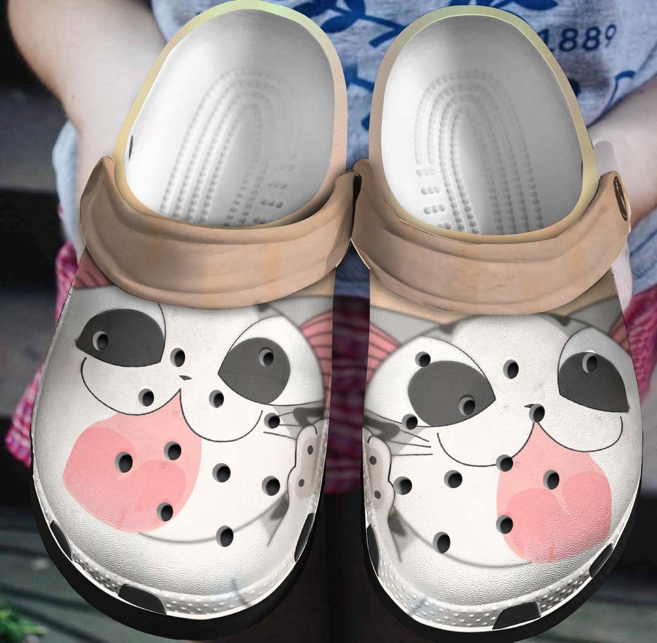 Cat Face All-Over Personalized Clog, Custom Name, Text, Color, Number Fashion Style For Women, Men, Kid, Print 3D 3D