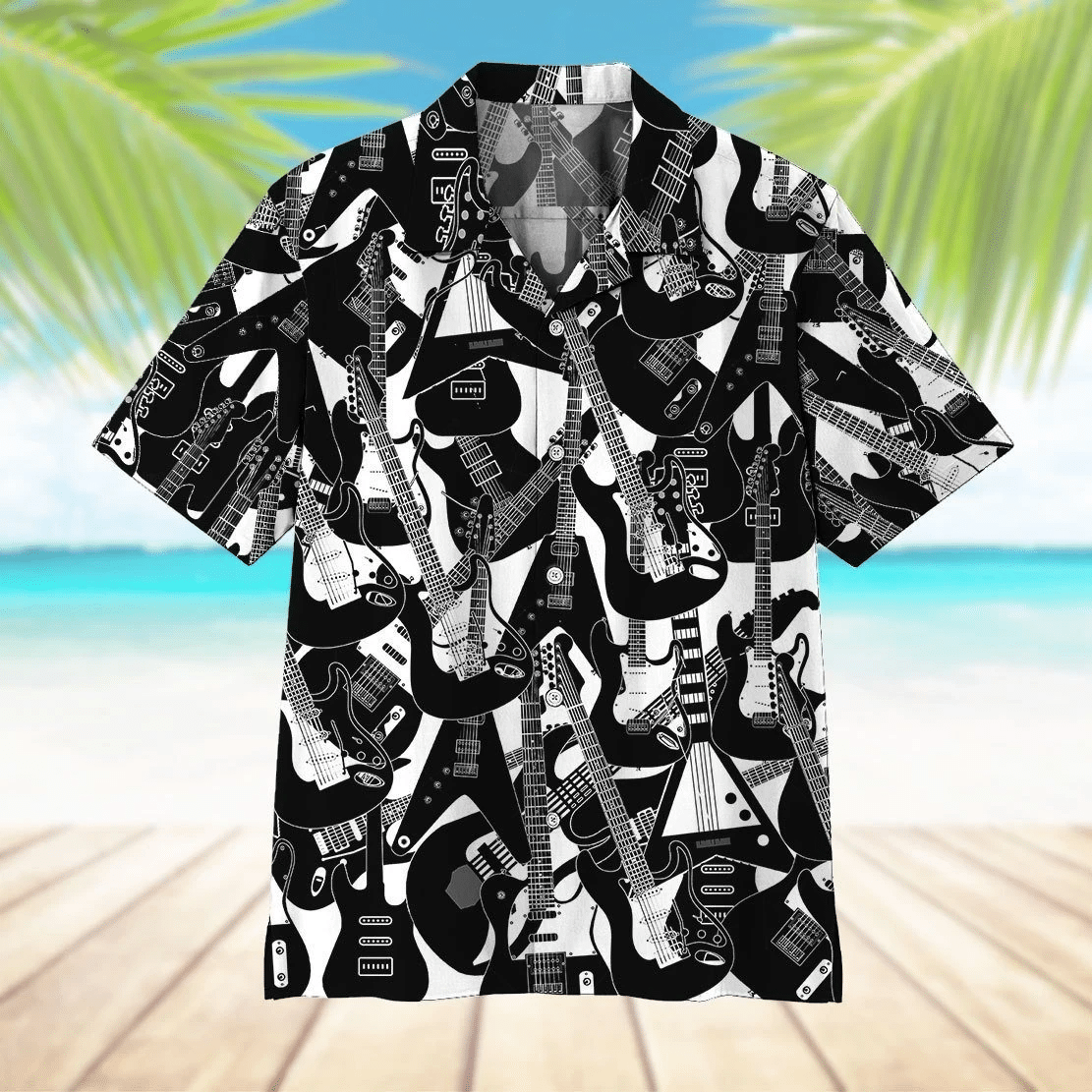 Electric Guitar Hawaii Shirt Unisex Adult Ha90111