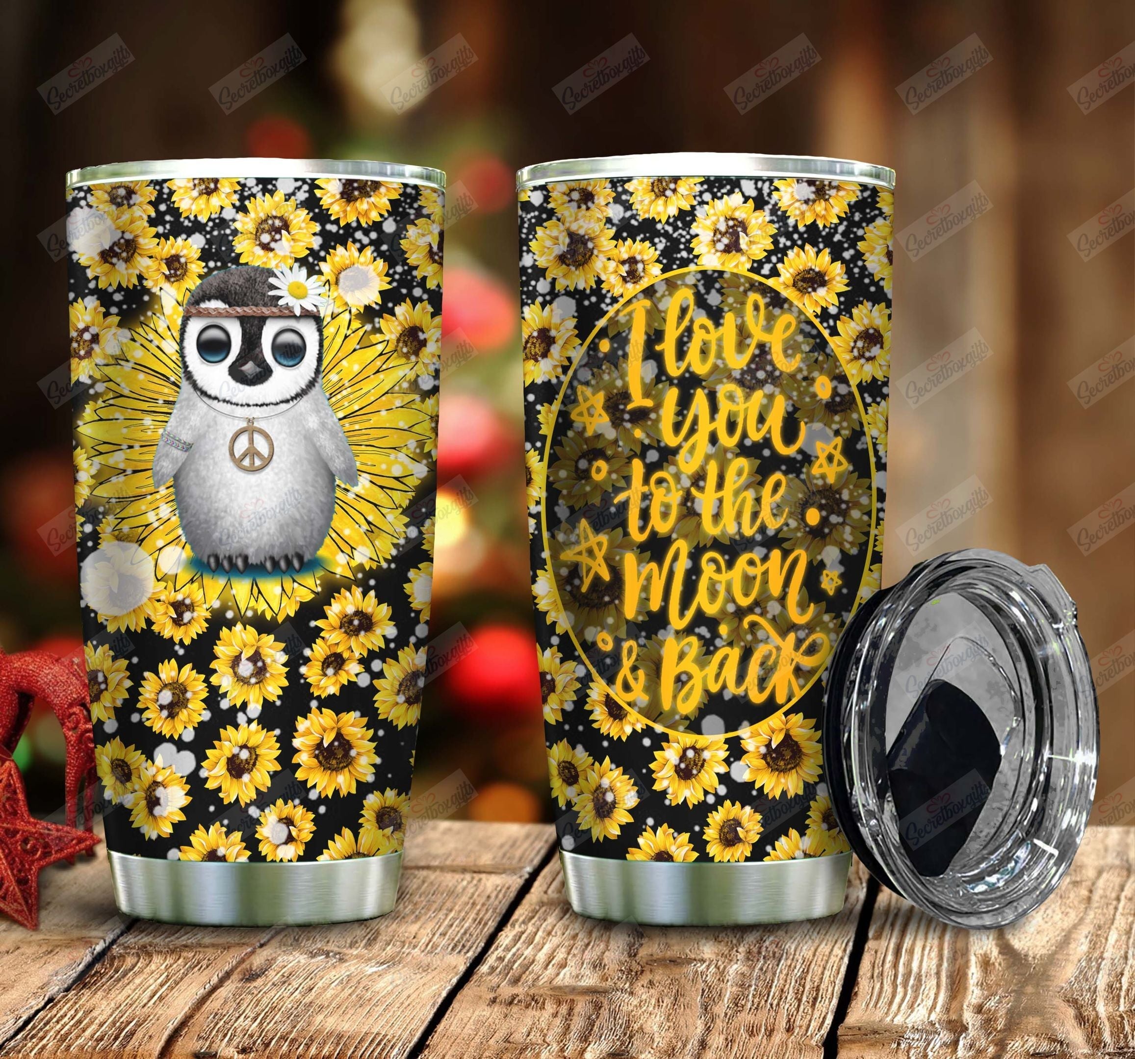 Penguin Stainless Steel Tumbler Travel Customize Name, Text, Number, Image Pub241045Nv