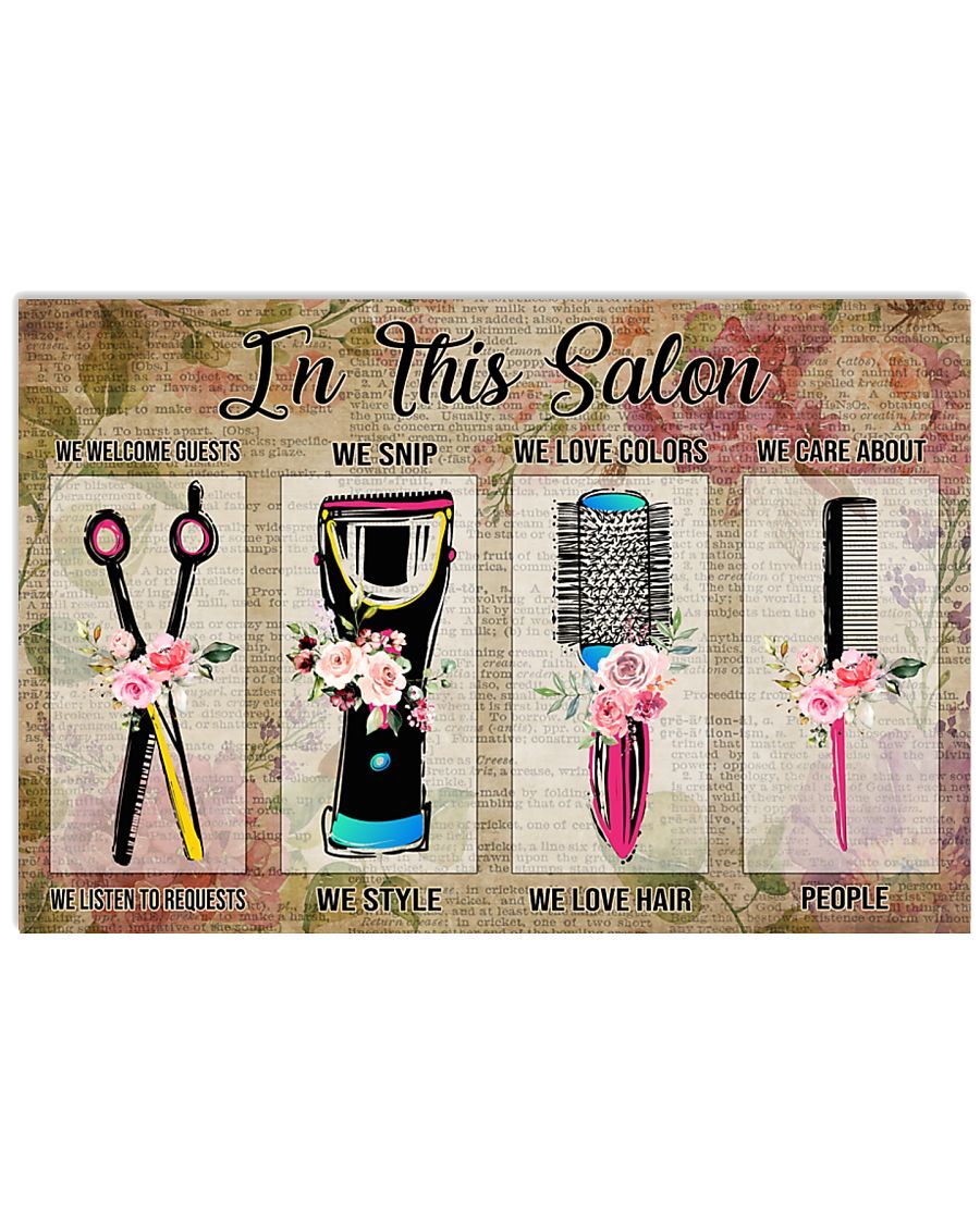 Hairdresser In The Salon Horizontal Canvas And Poster | Wall Decor Visual Art