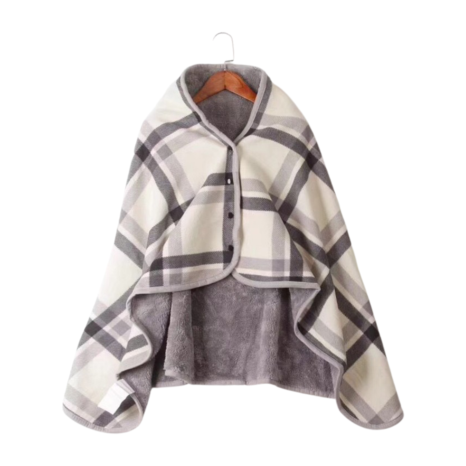 Wearable Blankets Oversized Sherpa Wearable Blanket Sweatshirt Winter Blanket Grey Plaid Fleece Blanket Sofa Bed Throw Blanket alx