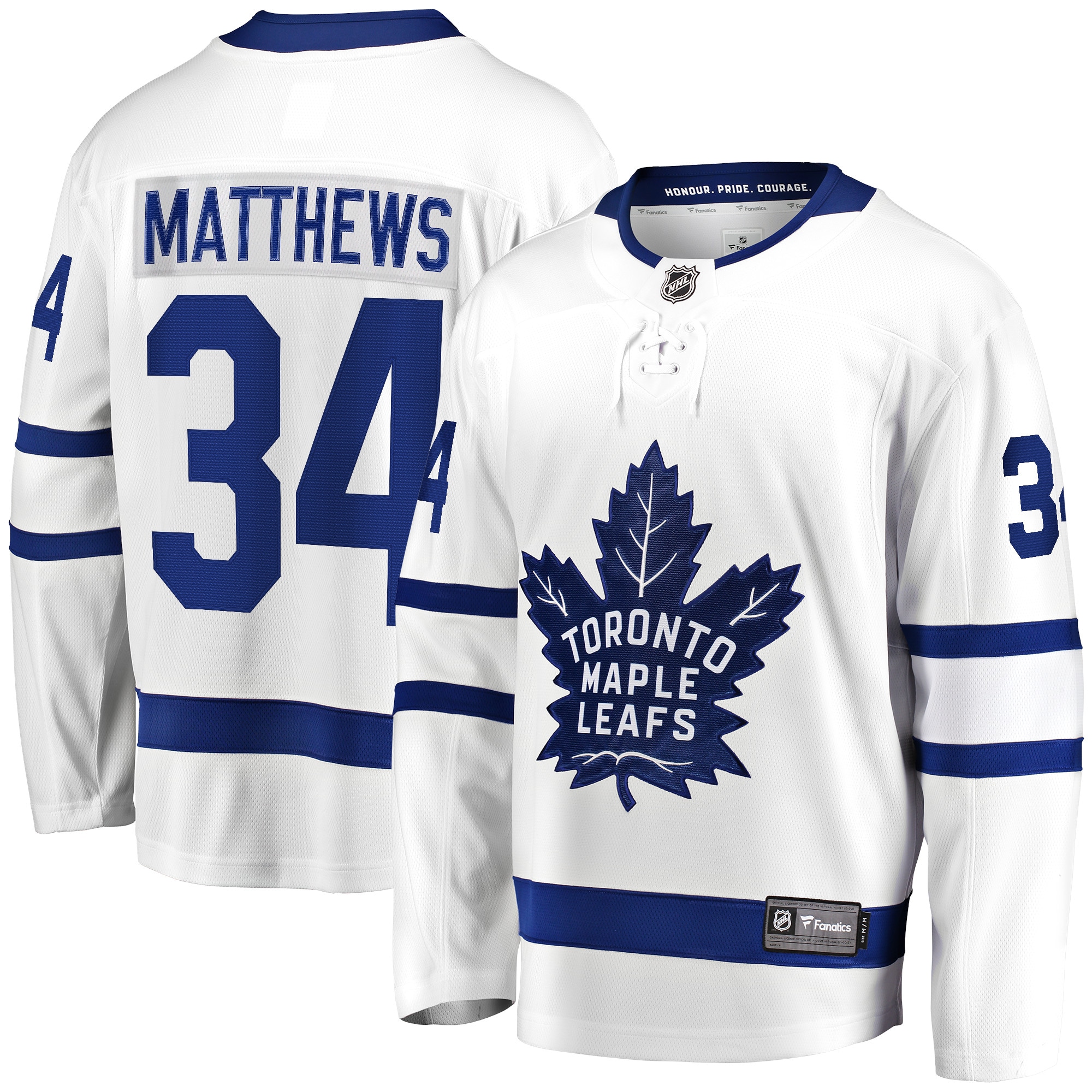 Toronto Maple Leafs Auston Matthews Branded Away Premier Breakaway Player Jersey – White