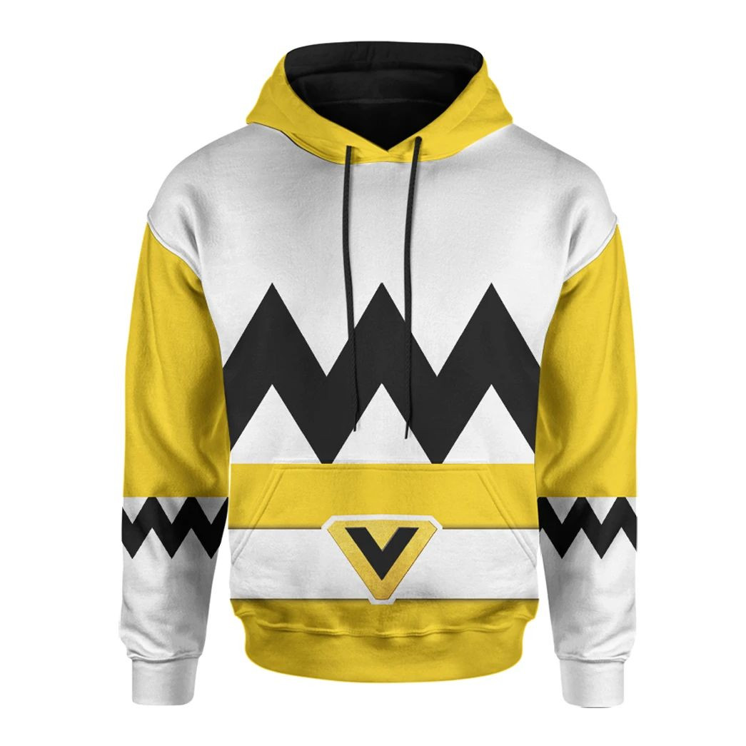 3D Yellow Power Rangers Lost Galaxy Custom Hoodie