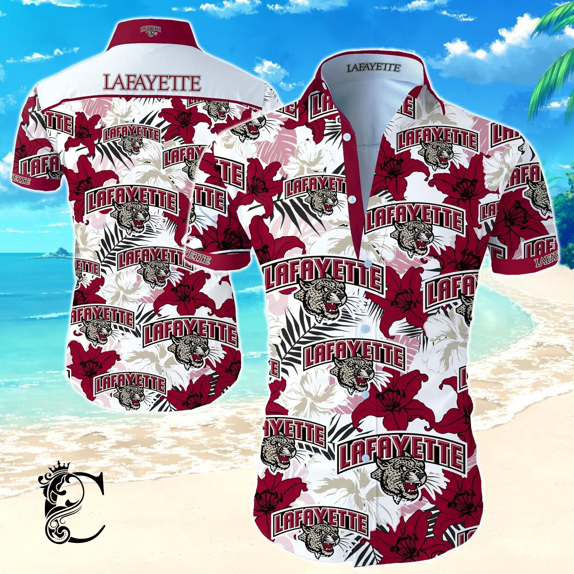 Beach Shirt Lafayette Leopards Hawaiian Shirt- Chillicothemall