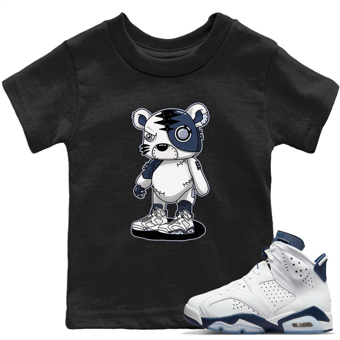 Cyborg Tiger T-Shirt – Air Jordan 6 Midnight Navy Baby & Youth