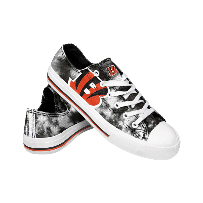 Cincinnati Bengals NFL Womens Low Top Tie-Dye Canvas Shoe