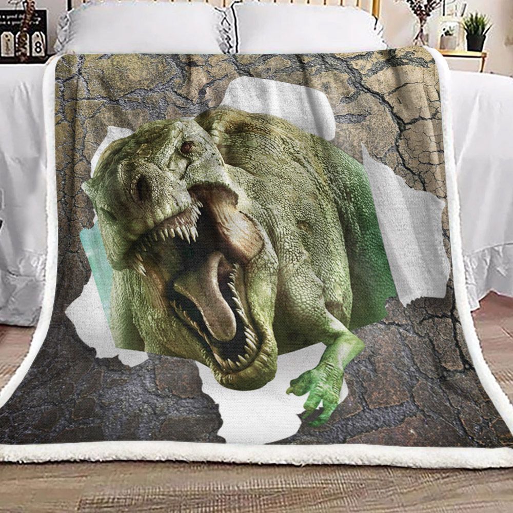 3d Dinosaur HN2410002F Sherpa Fleece Blanket