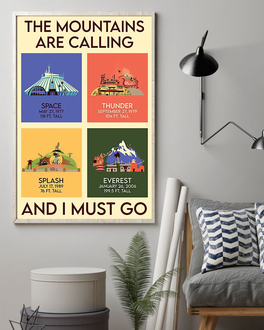 Hiking The Mountains Are Calling And I Must Go Vertical Canvas And Poster | Wall Decor Visual Art