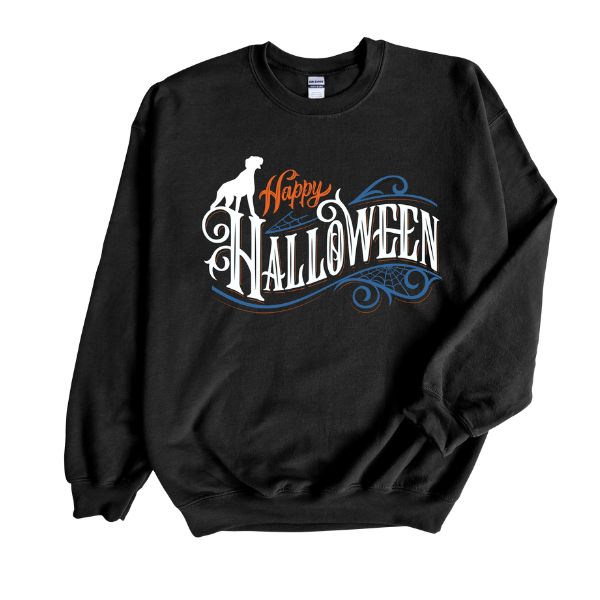 Big Dog Happy Halloween Sweatshirt All Over Print Sweatshirt For Women Sweatshirt For Men