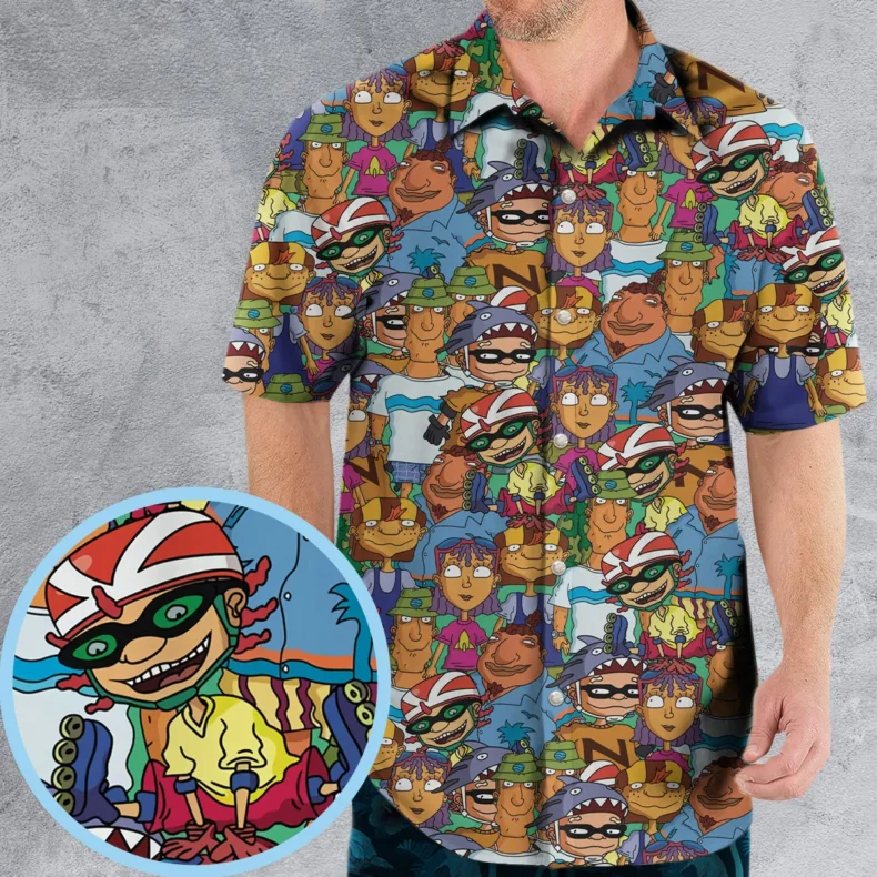 Rocket Power Characters Hawaiian Shirt