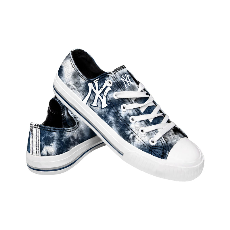 New York Yankees MLB Womens Low Top Tie-Dye Canvas Shoe