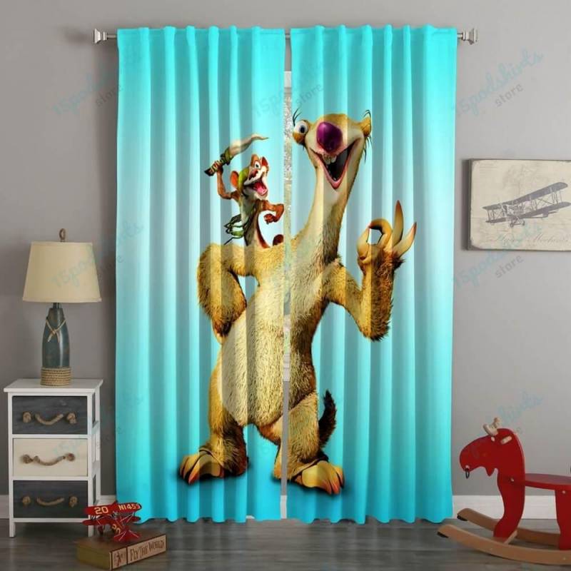 3D Printed Ice Age Style Custom Living Room Curtains