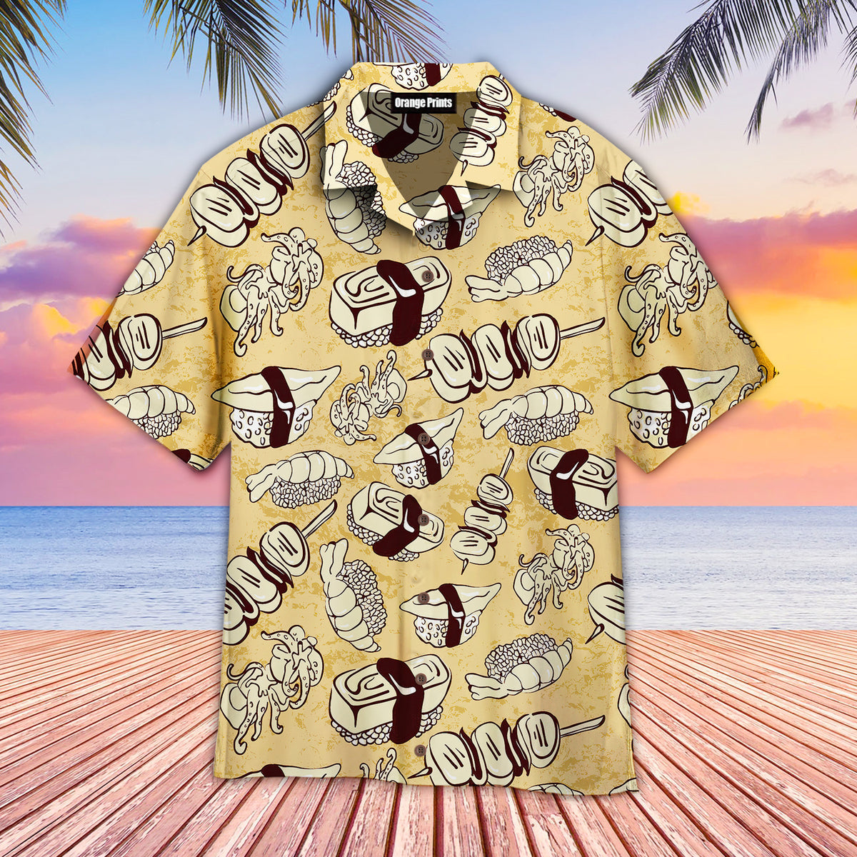 Japanese Food Pattern Aloha Hawaii Shirts For Men Women Ha95934