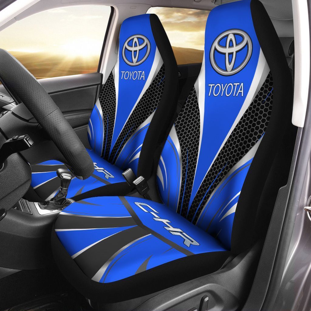 Toyota C-Hr Pvt-Ht Car Seat Cover (Set Of 2) Ver 2 (Blue)