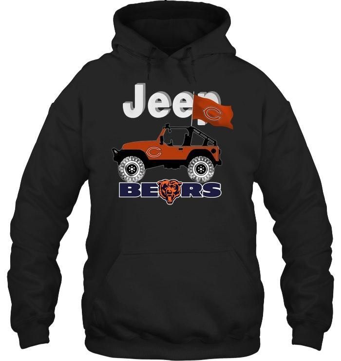 Jeep Chicago Bears Fan Hoodie T Shirt Hoodie,  Hoodie Sweater