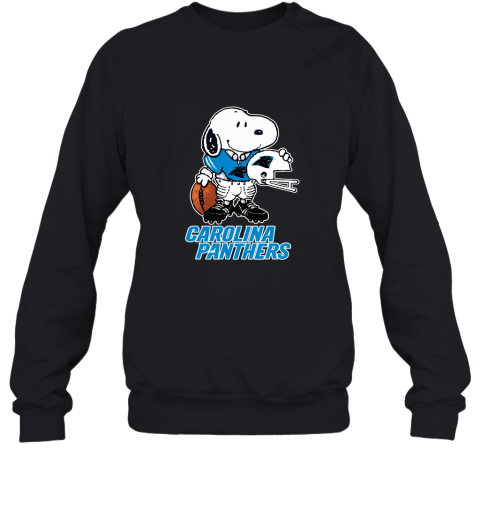 Snoopy A Strong And Proud Carolina Panthers Player 2D Sweatshirt