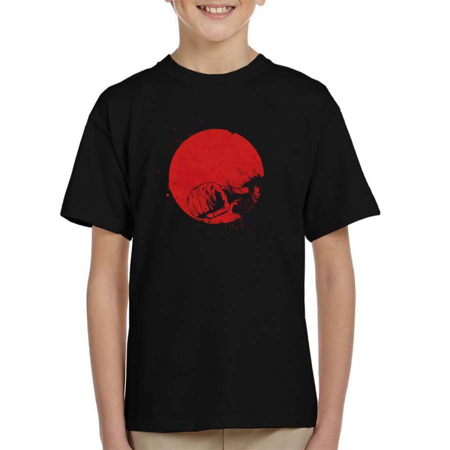 Red Sun Monkey D Luffy One Piece Kid’s T-shirt