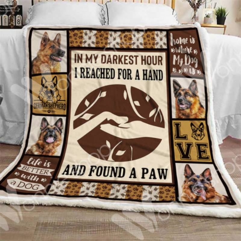 German Shepherd Dog Sherpa Blanket OCT0102 81O36