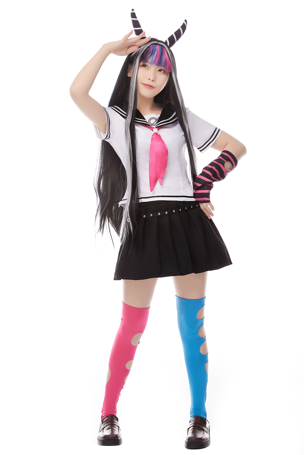 Super DanganRonpa Ibuki Mioda Cosplay Costume Dress Uniform Suit Halloween Carnival Costumes alx