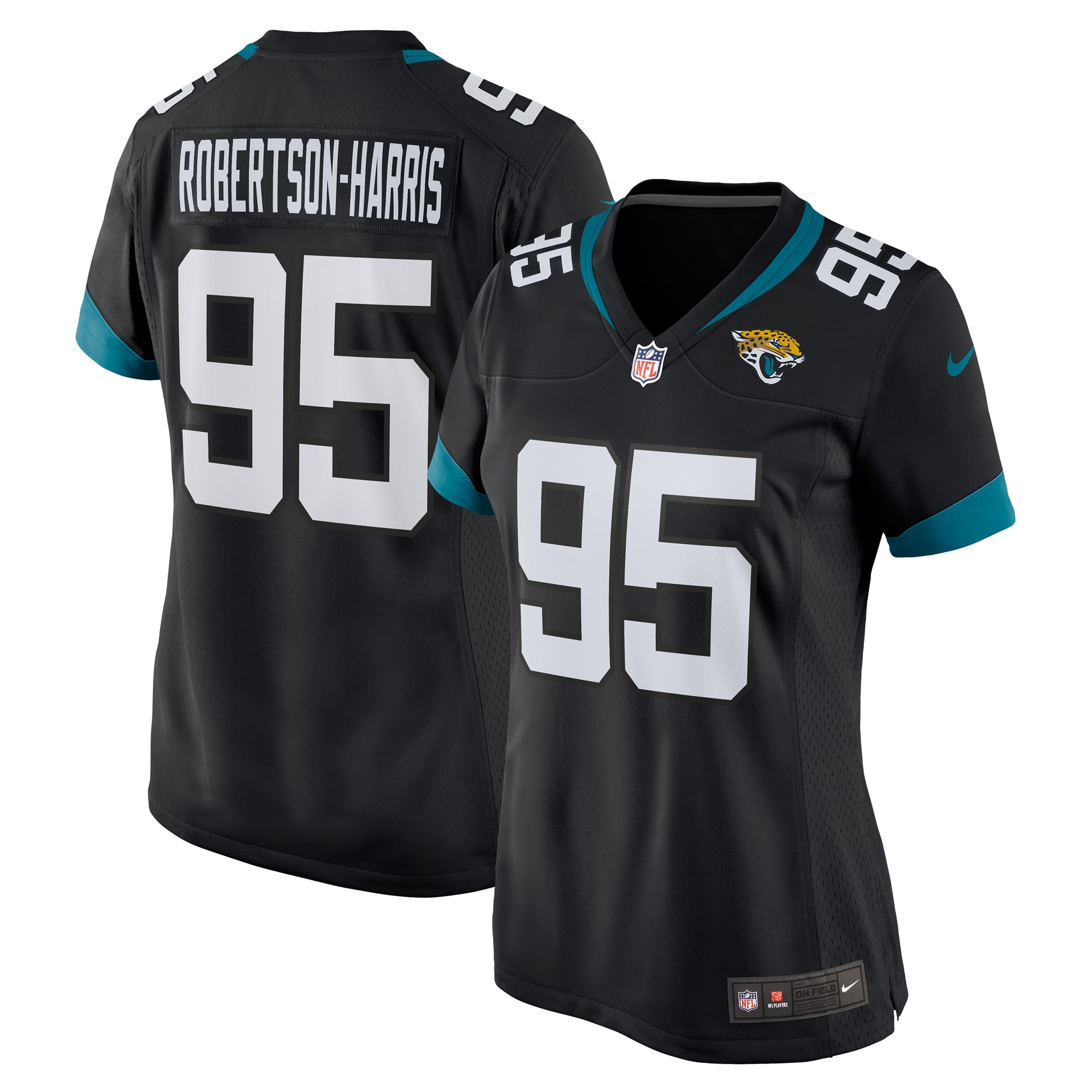 Women’s Jacksonville Jaguars Roy Robertson-Harris Black Game Jersey