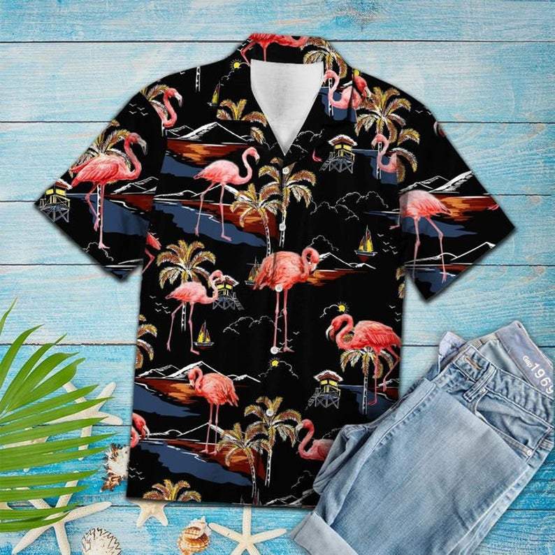 Flamingo Palmhawaiian Shirt Hawaii For Men Hawaii Women Ha89630